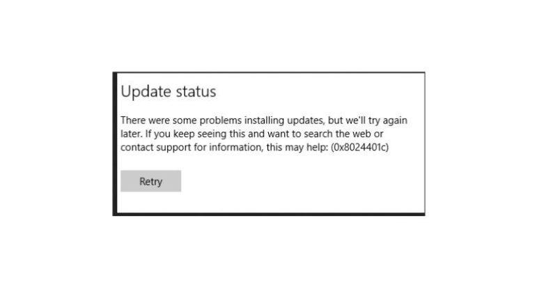 Fix Windows Update Error Code 0x8024401c 2023