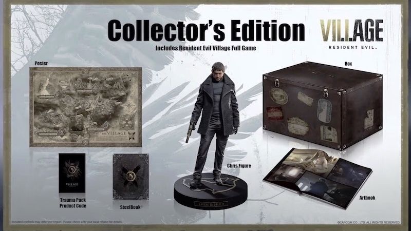 Resident Evil Village Game Map Collector's Edition