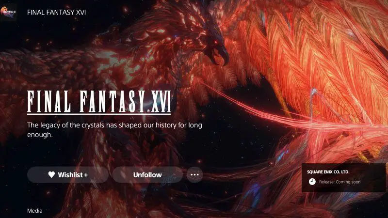 Final Fantasy XVI Release Date Coming Soon
