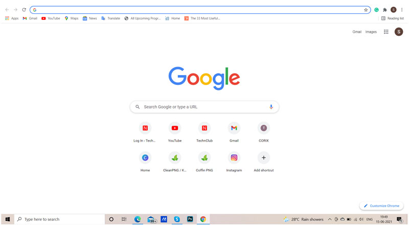 google web browser chinese