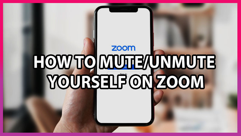 How to mute or unmute yourself on zoom