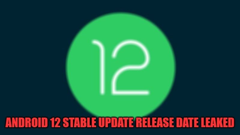 Android 12 Stable Update Release Date Leaked