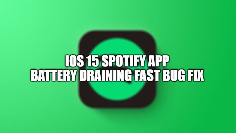 Исправление быстрой разрядки аккумулятора приложения Spotify для iOS 15