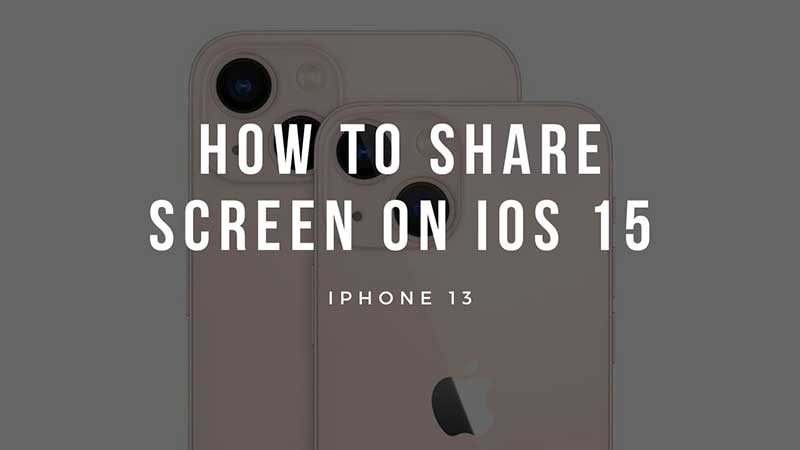 how to screen share on iphone