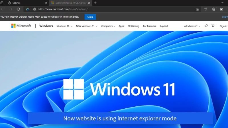 Как установить Internet Explorer 10 в Windows 11