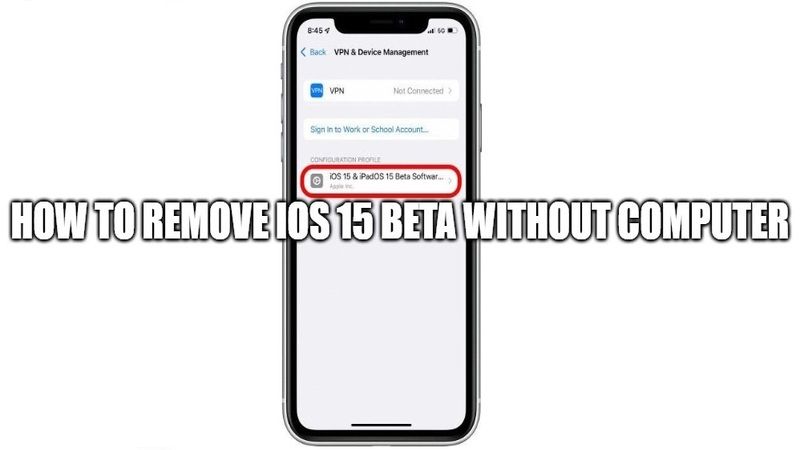 Как удалить бета-версию iOS 15 без компьютера