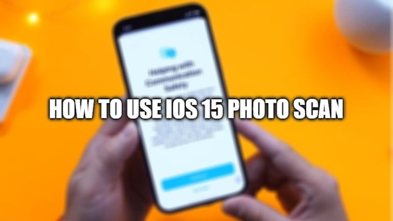 Используйте сканирование фотографий iOS 15
