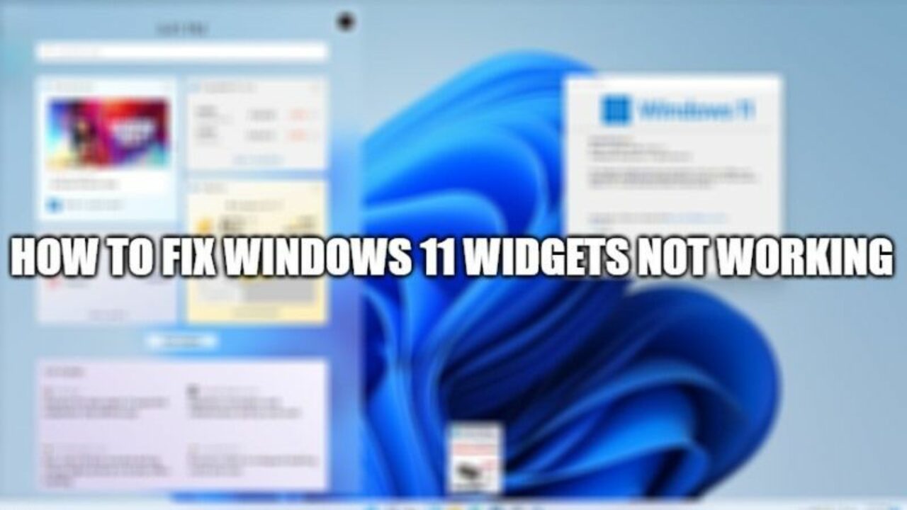 windows gadgets not working