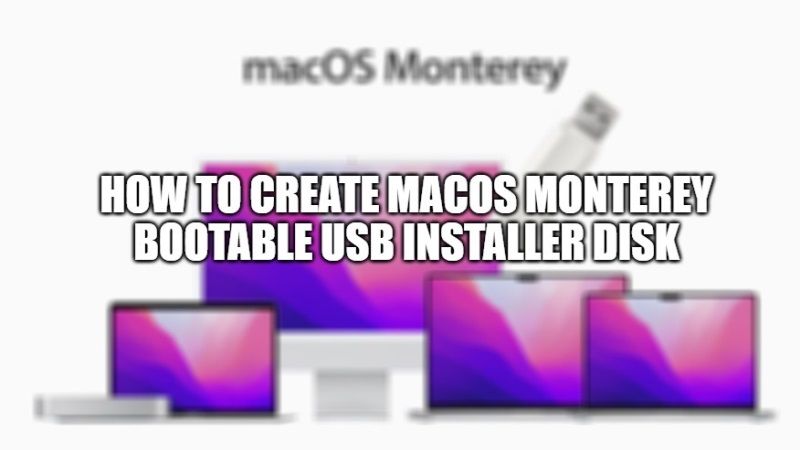 как создать загрузочный установочный диск macos monterey usb