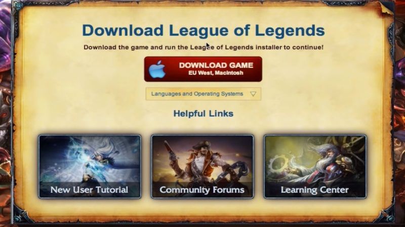 league of legends mac os download