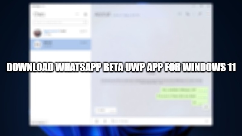 How To Download And Install Whatsapp Beta Uwp App On Windows 1110 7520