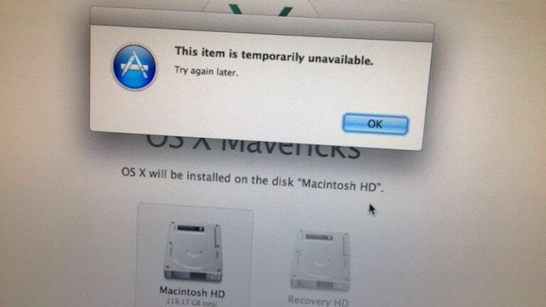 This item is temporarily unavailable mac os что делать