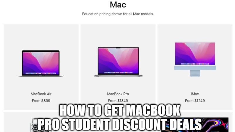 how to get macbook pro student discount deals