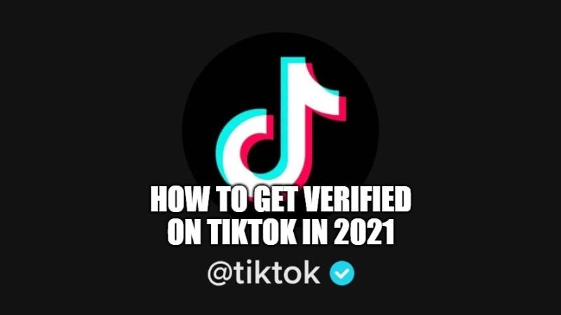how to get verified on tiktok in 2021