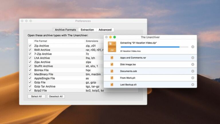mac open rar files default application