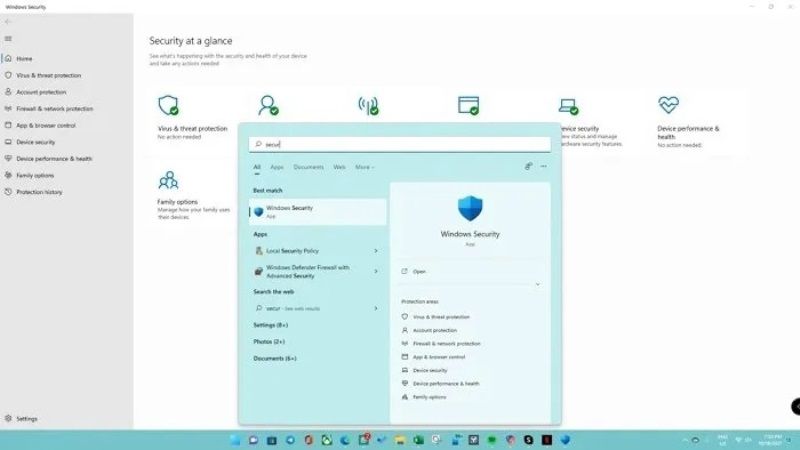 безопасность Windows в Windows 11 не открывается или не работает