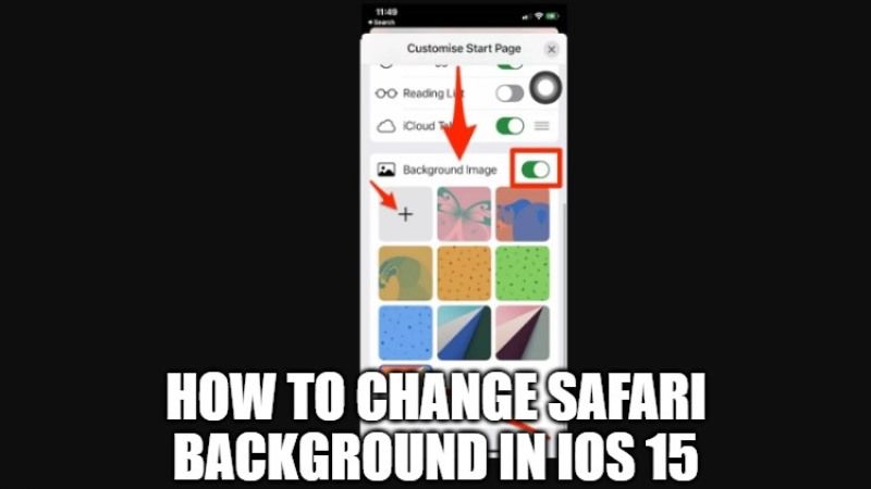 how to change safari background in ios 15