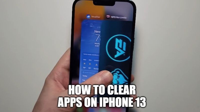 how to clear apps on iphone 13
