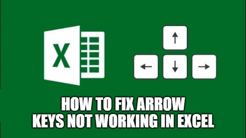 how to fix arrow keys not working in excel