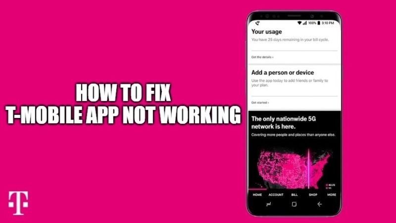 how to fix t-mobile app not working