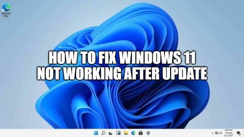 как исправить windows 11 не работает после обновления