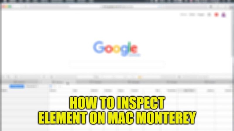 how to inspect element on mac monterey