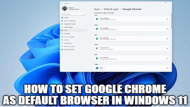 как сделать гугл хром браузером по умолчанию в виндовс 11
