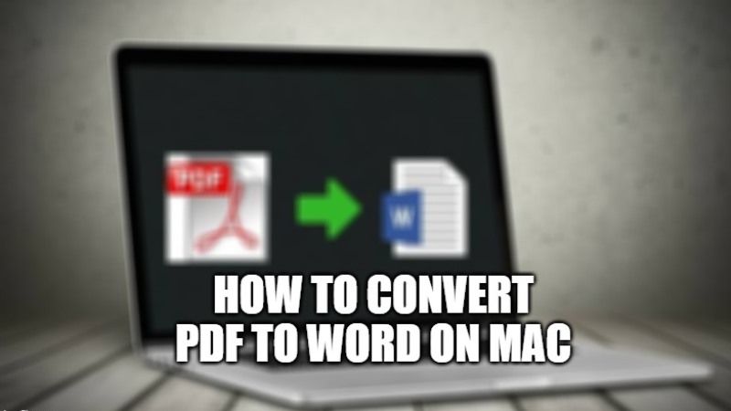 convert pdf to word on mac free online