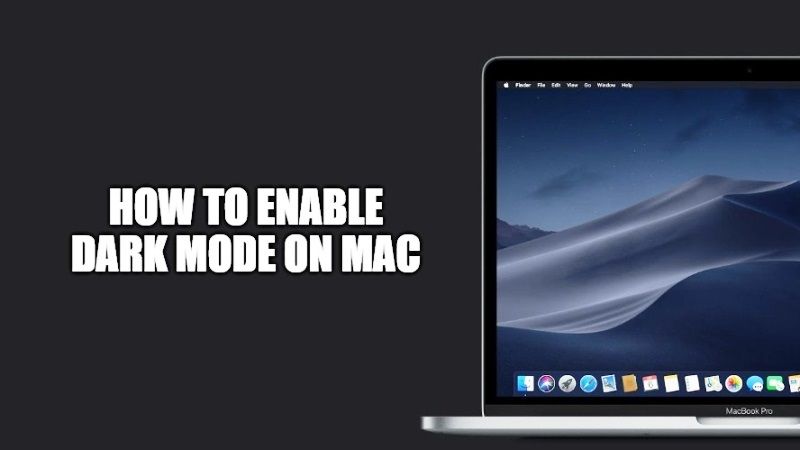 how to enable dark mode on mac monterey