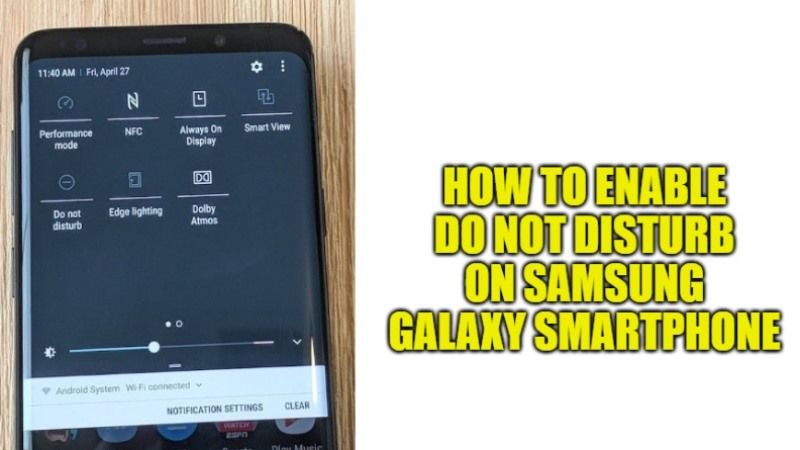 how to enable do not disturb on samsung galaxy smartphone