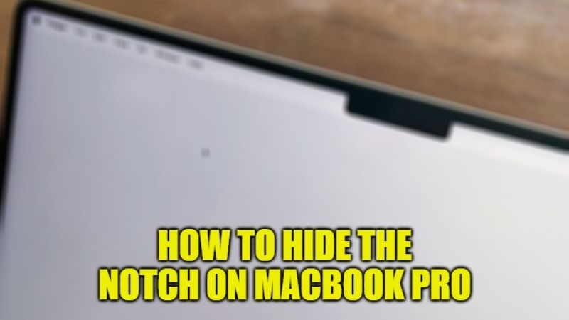 how to hide the notch on macbook pro