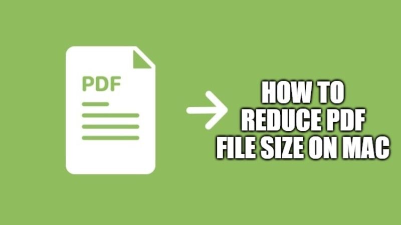как уменьшить размер файла pdf на mac