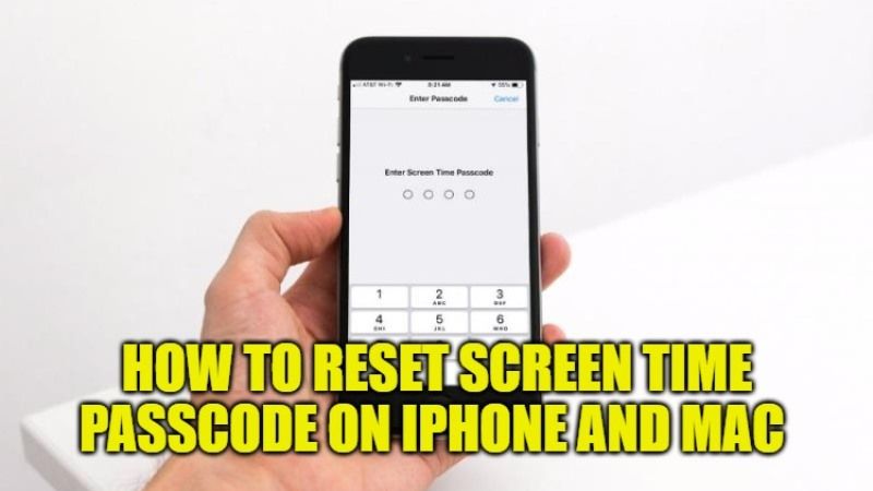how to reset screen time passcode on iphone and mac