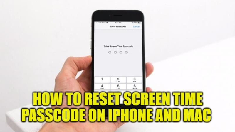 how to reset phone if you forgot screen time passcode