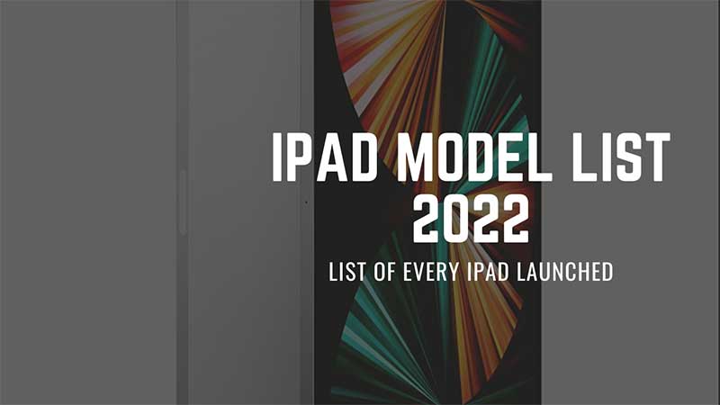 Список моделей iPad