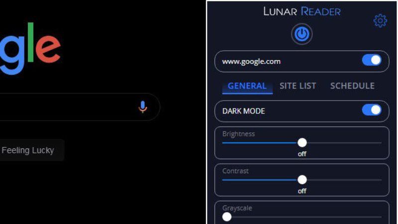 Luna Reader лучшие расширения темного режима для Google Chrome