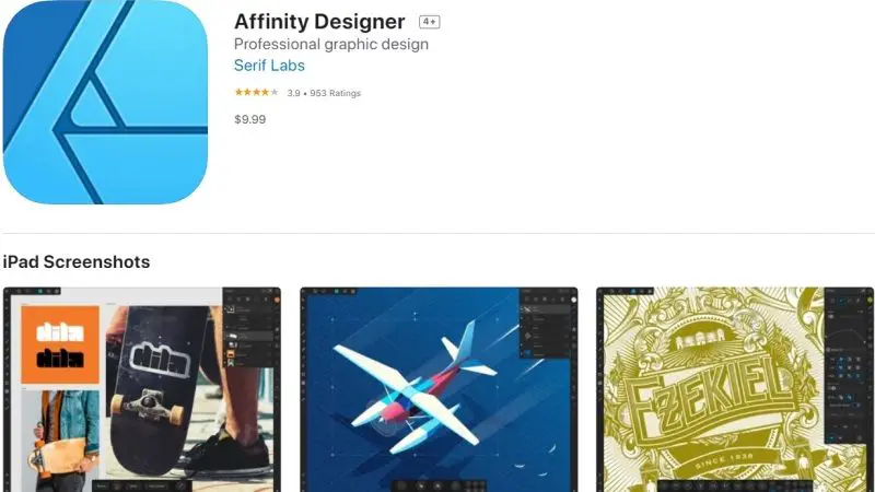Affinity Designer — лучшие приложения для рисования на iPad