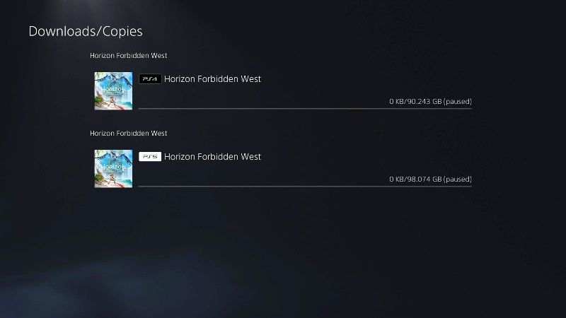 horizon forbidden west pre-load available