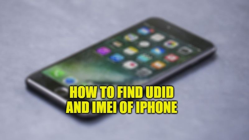 how to find udid and imei of iphone