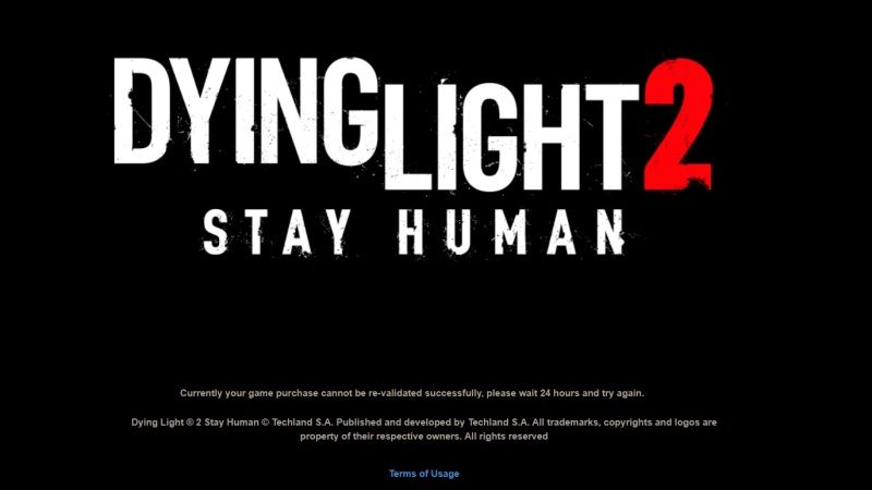 how to fix currently your game purchase cannot be re-validated in dying light 2