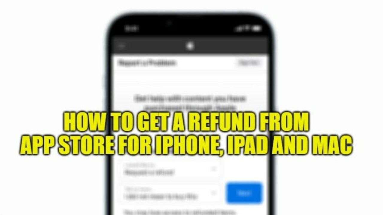 how to get an app refund