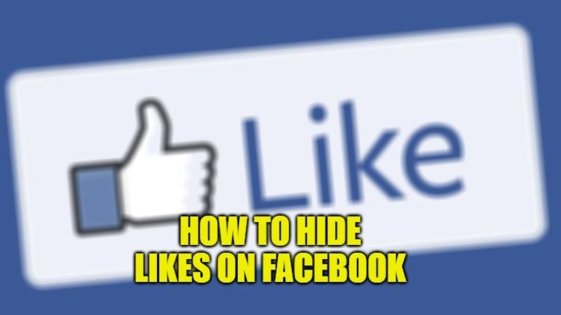 how to hide likes on facebook