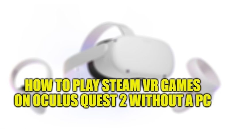 как играть в игры steam vr на oculus quest 2 без компьютера
