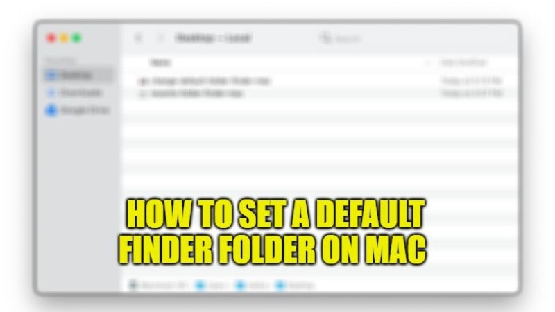 как установить папку поиска по умолчанию на Mac