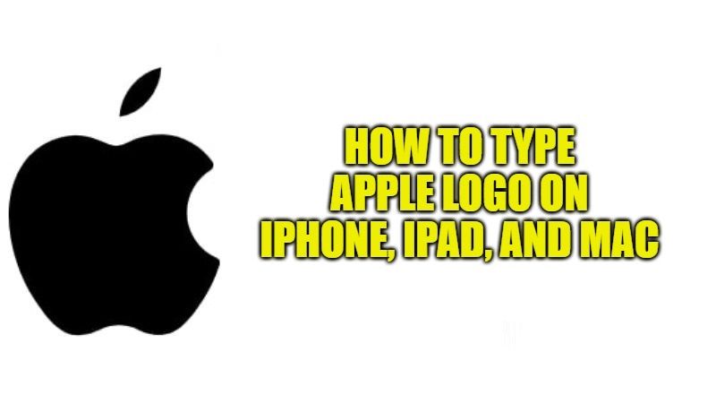 how to type apple logo on iphone, ipad, and mac