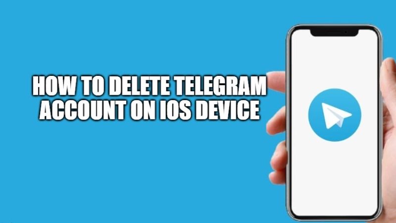 how to delete telegram account on ios device