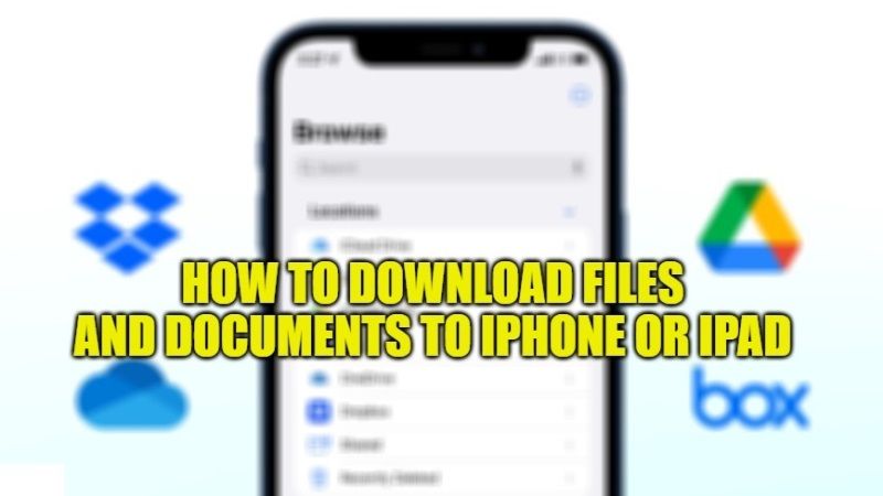 как скачать файлы и документы на iphone или ipad