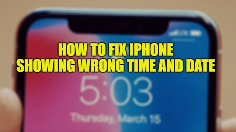 как исправить айфон показывает неправильное время и дату