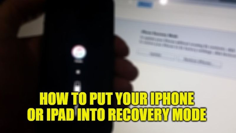 how to put your iphone or ipad into recovery mode