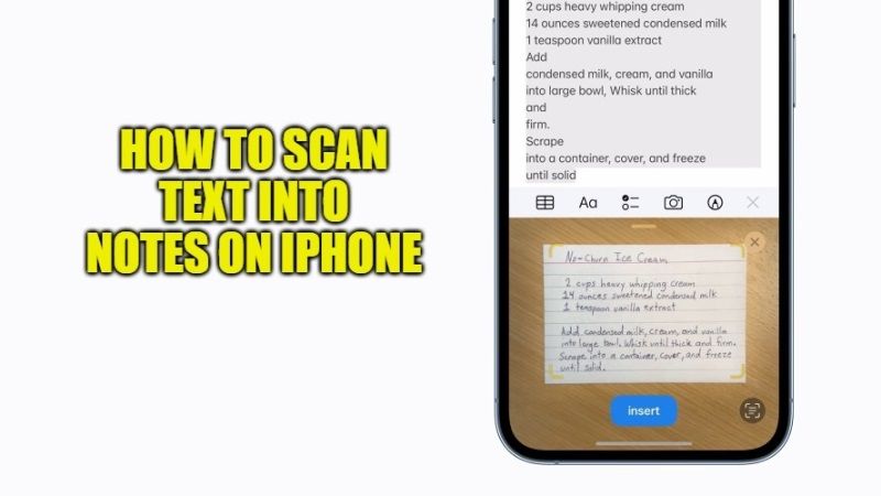 How To Scan Text Into Notes On IPhone Technclub